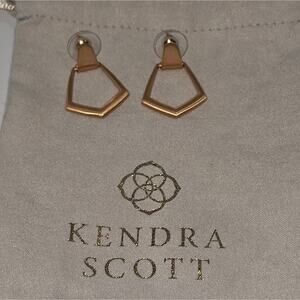 Kendra Scott Paxton Door Knocker‎ Earrings, Rose Gold Plated Brass